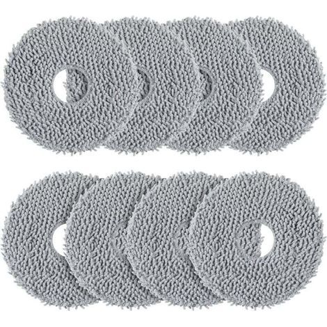 Set di 8 panni per la pulizia compatibili con Roborock Saros 10R / Qrevo / Qrevo Master / Qrevo Slim / Qrevo MaxV / Qrevo Curve / Qrevo Pro / Qrevo S Robot aspirapolvere - Lavabili e (1/4)