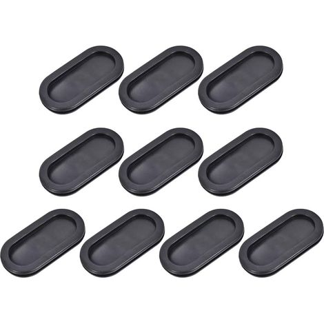 Passe fil Caoutchouc Protecteur Huile Résistant Armature Ovale Passe Câble Caoutchouc Oeillets 30x70mm Montage Dia 10Pcs (1/3)