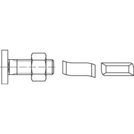 Hammerkopfschraube R 88928 28/15 6-ktmutter M8x50 Mu4.6 galv.verz. 100St. HALFEN 100 Stk