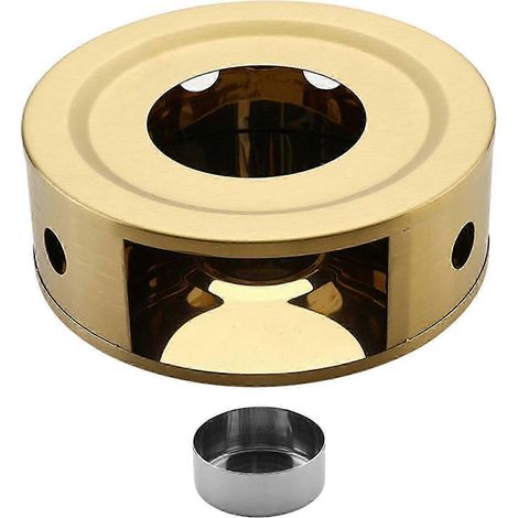 Chauffe-théière portable pour la maison et la randonnée. Chauffe-théière portable pour théière, chauffe-bougie chauffe-plat, idéal pour la maison et les randonnées.-Golden Round Holes