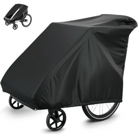 Faltbare Garage für Fahrradanhänger, universelle Fahrradanhängerabdeckung aus 210D Oxford-Gewebe, wasserdichte Fahrradanhängerabdeckung mit UV-Schutz, Zubehör für die Abdeckung (1/5)