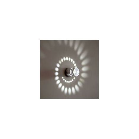 RHG Applique murale chambre Applique Murale Spirale Applique Murale 3W Moderne LED Applique pour Chambre, Couloir, Couloir, Bar, Café, Salon (Lumière Blanche) [Classe énergétique A+] (1/5)