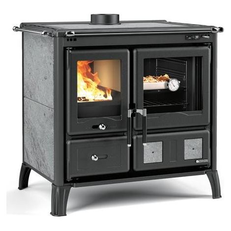 La Nordica – Cuisinière à bois 9.5 kW – Puissance 9.5 kW – Volume de chauffe 272 m³ – Classe A+ – Dimensions L 950 x H 864 x P 704 mm (1/5)
