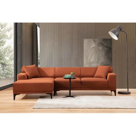 Ecksofa links Petra Orange (1/5)