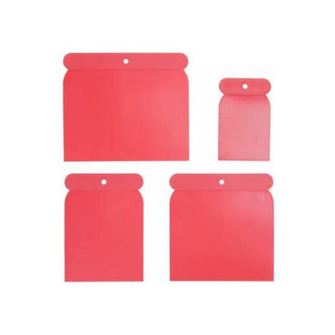 Set spatole in plastica 4 pz.