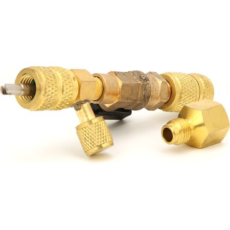 Outil d'extraction rapide de l'obus de valve pour systèmes de réfrigération R12, R22 et R410A (connecteurs SAE 1/4 pouce)