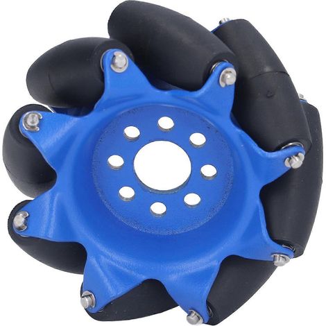3-Zoll-45°-Omnidirektionalrad mit 8 TPU-Gummiantriebsrollen, Industrieroboter-Autoteile, links 5606‐01