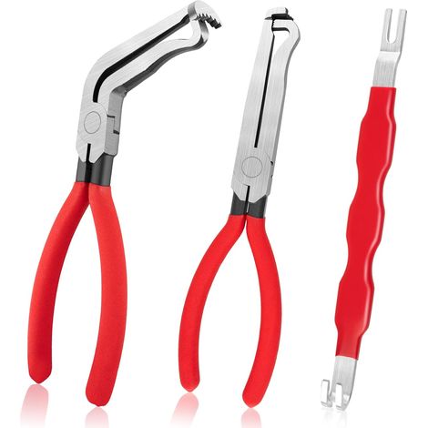 3 pinze per scollegare i cavi elettrici, pinze per connettori elettrici migliorate, strumento per la rimozione dei connettori elettrici per autoveicoli, strumento per la rimozione del separatore dei c (1/5)