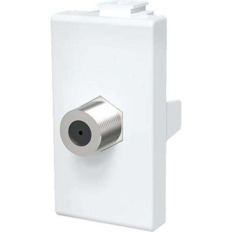 CONNETTORE F TV SAT DIRETTO ABM - BIANCO - 8 pezzi