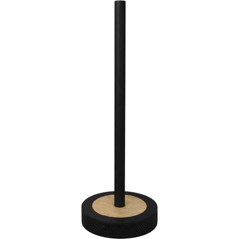 Porte-papier toilette sur pied NOIR, noir