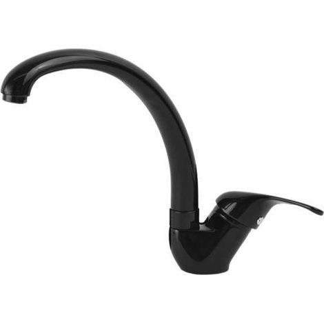 Mezclador de cocina tradicional con caño orientable, color negro brillo Gattoni Giove 0210/PC0N Negro brillante (1/2)
