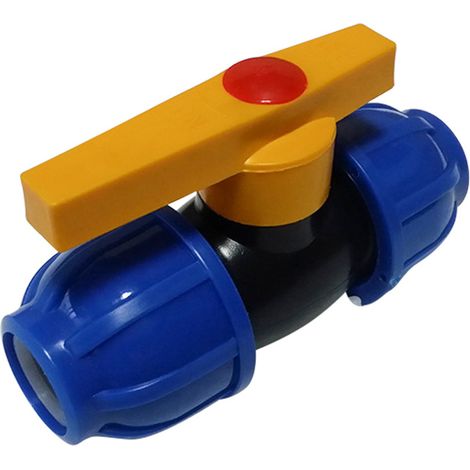BRAVIX Connecteur de Tuyau PE de 63mm Robinet à Tournant Sphérique Connecteur de Tuyau d'eau Robinet de Robinetterie Accessoires de Tuyau (1/5)