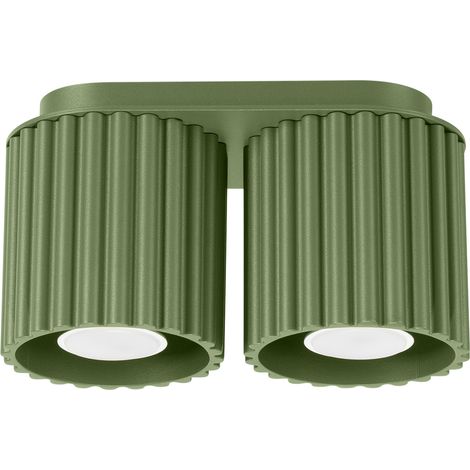 Plafoniera Aura 2 GU10 verde oliva ALU Sollux SL.1795 (1/5)