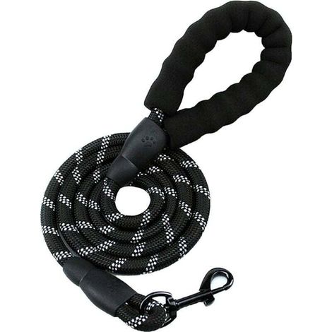 Laisse pour Chien en Nylon Réfléchissant 150 cm, Solide et de Haute Qualité, Parfaite pour la Course, le Jogging et la Randonnée (1/4)