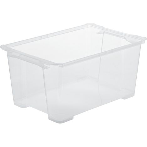 Rotho Aufbewahrungsbox EVO Easy 44 L transparent 58,3 x 39,2 x 27,7 cm Boxen, Körbchen & Kisten (1/3)
