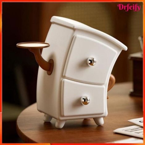 Boîte de rangement de bureau - - Modèle créatif - PP alimentaire - Tiroir coulissant - 12x12x22cm (1/4)