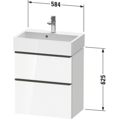 Duravit D-Neo bâti-support lavabo suspendu, Compact, (1/2)