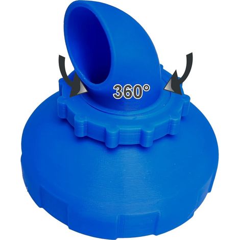 Lntyq Buse de refoulement, Buse de refoulement pour piscine, Buse d'entrée 38/32 mm, Buse pour piscine, Buse d'entrée pour piscine, pour buse d'entrée de piscine standard, tête de buse réglable (1/5)