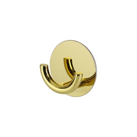 Appendiabiti da bagno, gancio da parete minimalista nordico creativo, appendiabiti adesivo in acciaio inossidabile e lega di zinco per porte di bagno e cucina, oro (Gold) - Crezuo