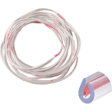 5m Kantenschutz für Auto, transparent, Gummi, selbstklebend (1/2)