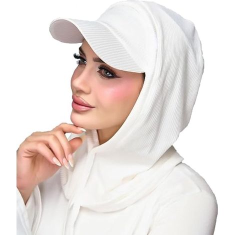 Pañuelo islámico suave para mujer，conjunto de hijab de punto elástico，ideal para todas las estaciones (1/5)