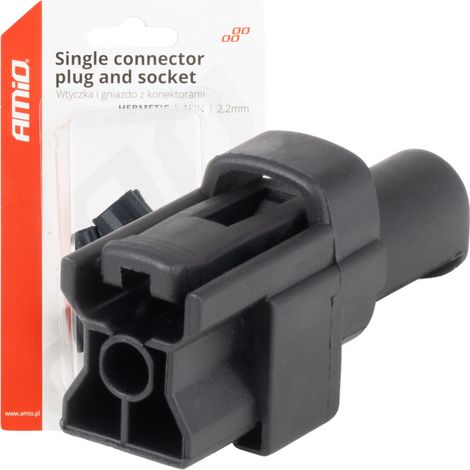 Juego de conectores eléctricos impermeables de 1 pin y 2,2 mm amio-04345 (1/5)