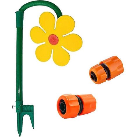 Drehbares Wasserspielzeug für draußen in Form einer Blume, für Kinder ab 3 Jahren und Haustiere, lustiges und erfrischendes Wasserspiel.