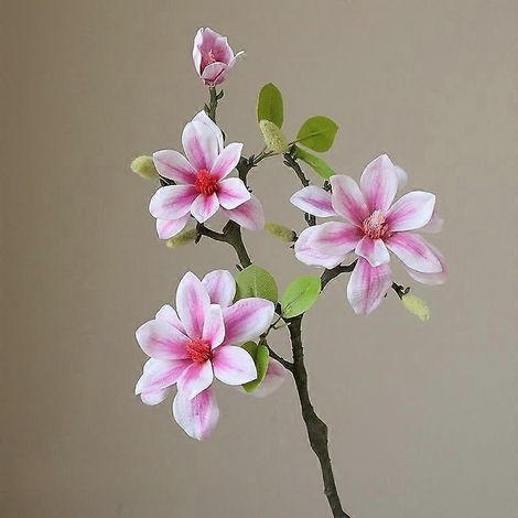 Orchidée de jade artificielle, grande taille, effet simulé, branche unique, décoration haut de gamme pour salon et maison.violet (1/5)