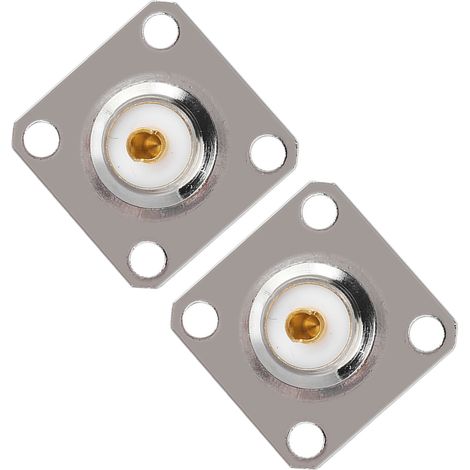connecteurs adaptateurs coaxiaux RF UHF femelles SO239 à 4 trous pour châssis de panneau