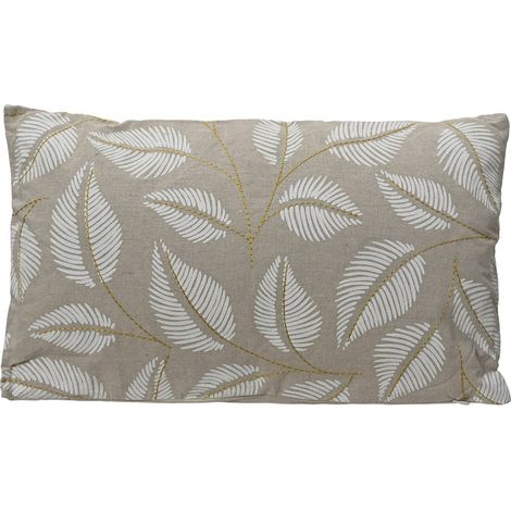 Kaemingk Indoor-Kissen Blätter L: 3 W: 30 H: 50 cm - Polyester - Baumwolle