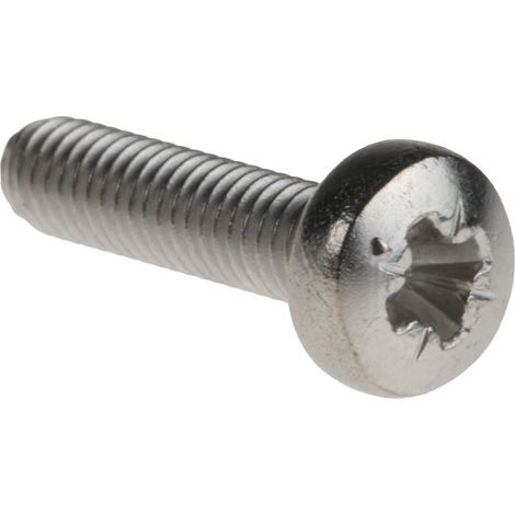 Vis à métaux RS PRO M3 à tête Cylindrique Pozidriv en Acier Inoxydable, 12mm ( Prix pour Sachet de 100 )