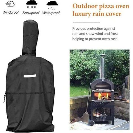 Housse de four à pizza - - Universelle - 170x65x55 cm - Tissu Oxford 210D - Imperméable - Résistante au vent (1/4)