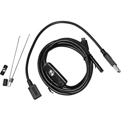 Mobiles Endoskop – USB-Endoskop, VGA-Auflösung, 5 m Länge, LED-Kopfbeleuchtung (1/5)