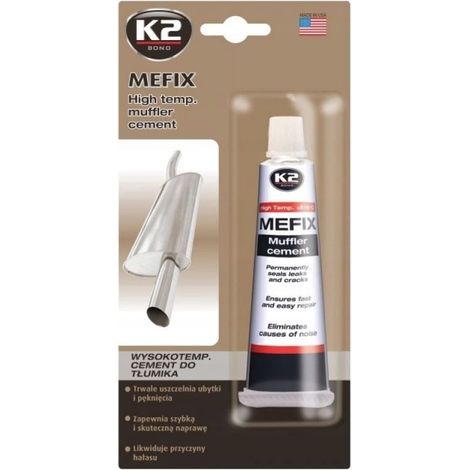 K2&nbspMefix Cemento de escape temperatura alta, reparaci&oacuten, masilla, sistema de escape, reparaci&oacuten, cemento, 140&nbspg.