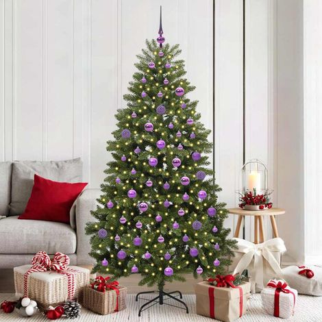 Künstlicher Weihnachtsbaum Grün 180 cm PVC und Metall