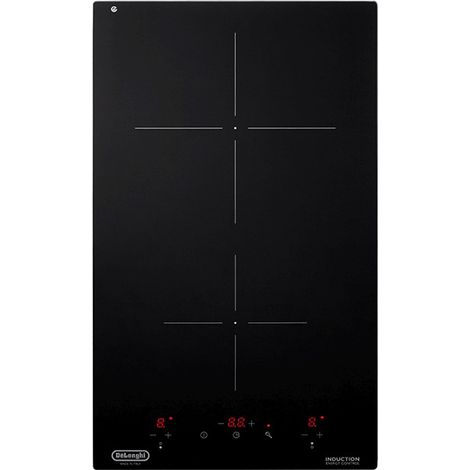 Delonghi – Plaque à induction intégrée 30 cm – 2 zones de cuisson – Commande tactile – Puissance 3600 W – Noir