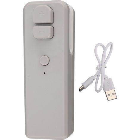 Mini scelleuse de sacs rechargeable 400 mAh, portable, avec coupe-sacs magnétique thermique pour les sachets de snacks et les sacs en plastique, blanche. (1/4)