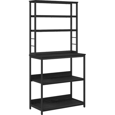Maison Exclusive - Küchenregal Schwarz Eichen-Optik 80 x 40 x 168