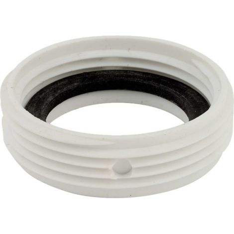 KIRCHHOFF KS Reduzierring, 1 1/2"AGx1 1/4"IG, für Siphon Weiß (1/2)