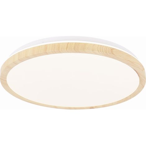 GANDAVA PLAFONIERA 24W LED PLAFONIERA IN LEGNO BIANCO 4000K (1/2)