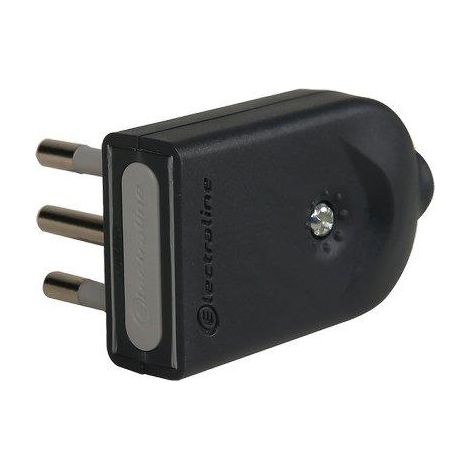 SPINA MOBILE ORIENTABILE ELECTRALINE - NERO 2P+T 10A- 25 pezzi