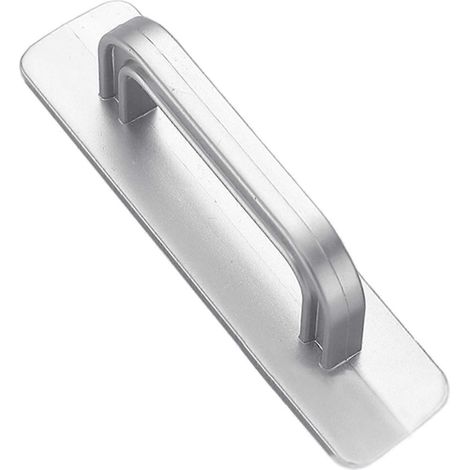 Poignée de tiroir autocollante facile à installer sans perçage, à coller sur la porte d'un placard ou d'une salle de bain.-10cmx2.5cm