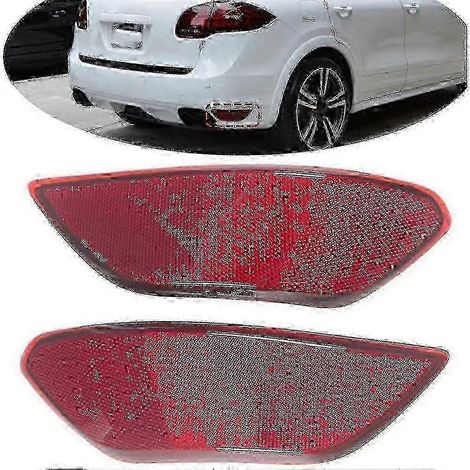 Pare-chocs arrière rouge Porsche Cayenne 2011-2014 - Réflecteur et feu SZRH A-GB (1/3)
