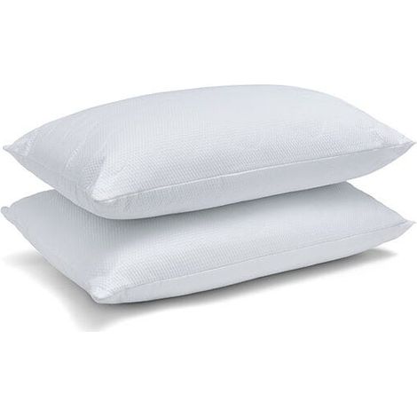 Catherine Lansfield Soft Touch Quilted 2 Pillow Pack White (1/4)