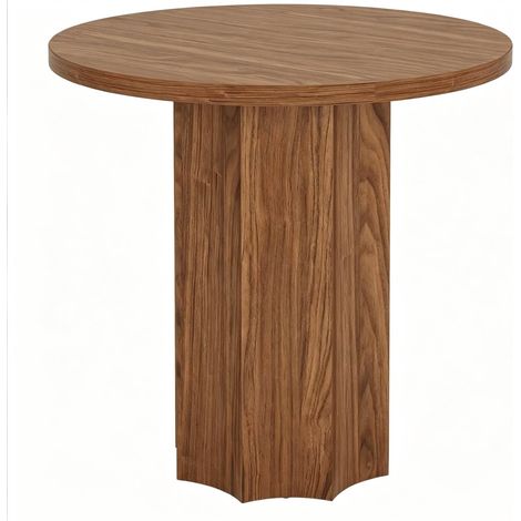 Table ronde moderne en MDF 80x80x75 cm pour bureau et salle à manger (1/5)