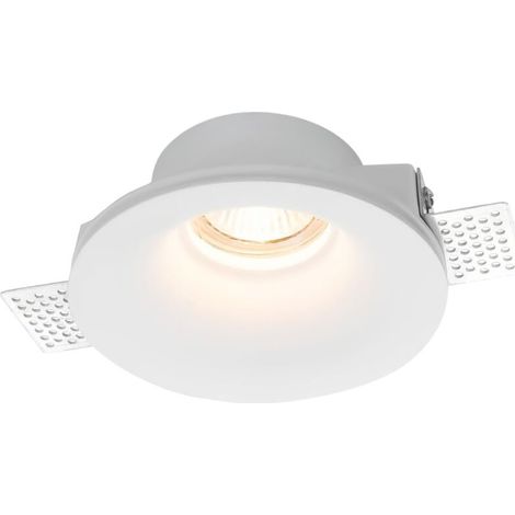 Downlight rond en plâtre "MUR" - GU10 - ø100mm