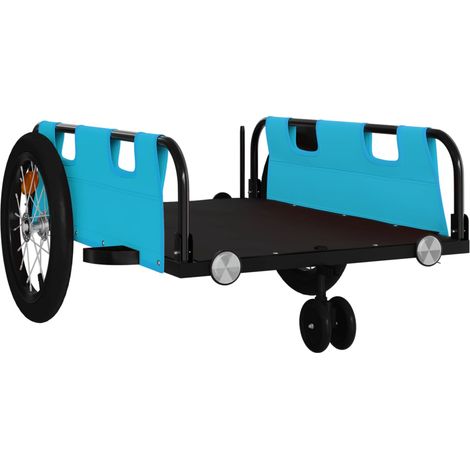 Rimorchio/carrello per bicicletta tessuto Oxford ferro blu 020044392