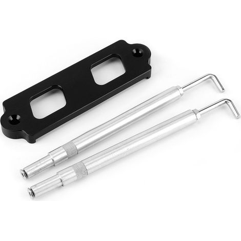 Kit de montage de batterie pour Honda Civic/CRX, support de tige de montage avec crochets, noir. (1/5)
