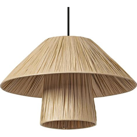 OSRAM Decor Suspension décorative avec abat-jour en bambou, 400 mm, culot E27, IP20, marron (1/5)