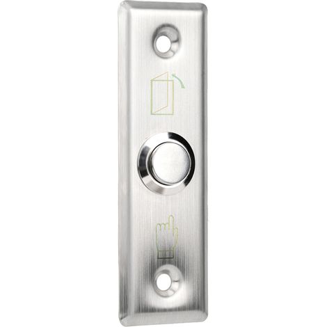 Système de contrôle d'accès de porte en acier inoxydable : interrupteur de déverrouillage de porte, bouton de sortie (1/5)